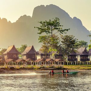 Village Vang Vieng au Laos