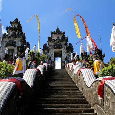 Temple décoré Bali