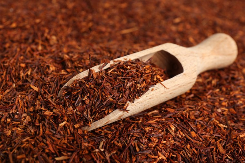 Chevauchement de feuilles de thé rooibos, Afrique du Sud