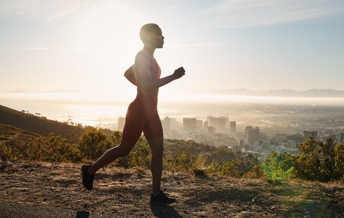 Coureuse, en Afrique du Sud