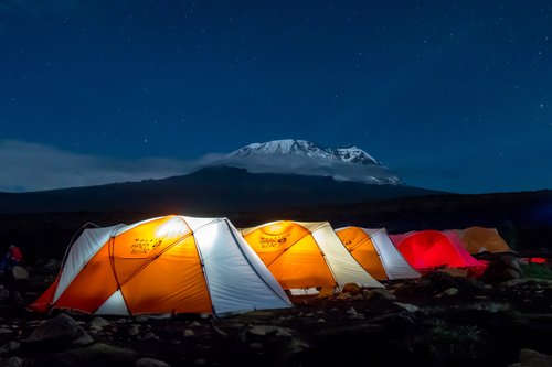 Tentes, Kilimandjaro, Tanzanie