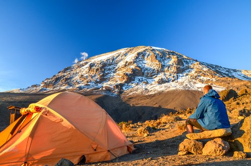 Pic d'Uhuru, Kilimanjaro, camp de Karanga, Tanzanie