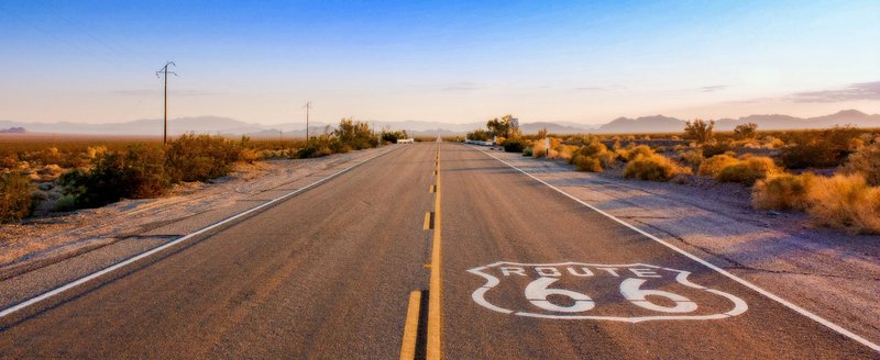 Tracé Route 66, Etats Unis