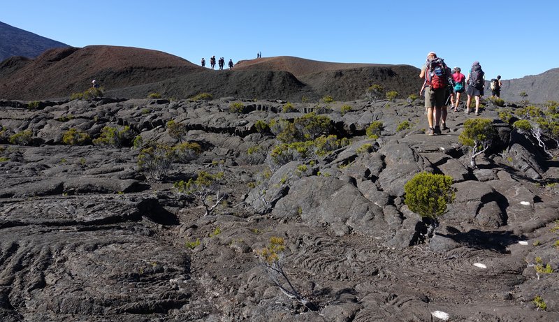 L'ascension du piton de la Fournaise sur l'île de la Réunion