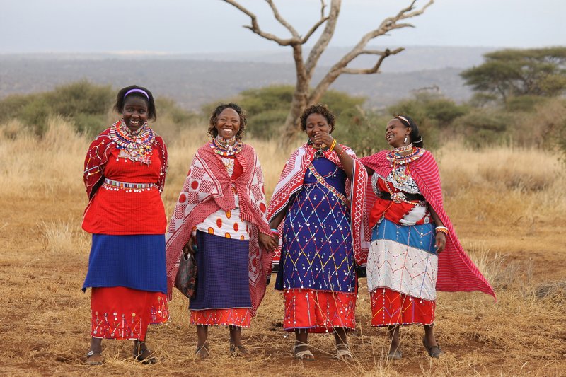Groupe de Masai femme au Kenya
