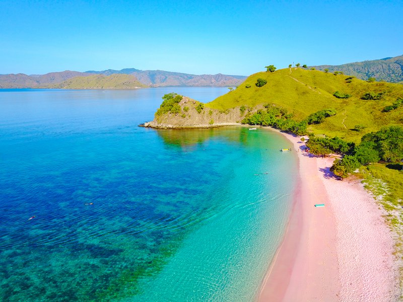 pink beach flores indonesie