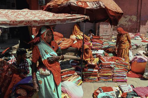 Marché en Inde