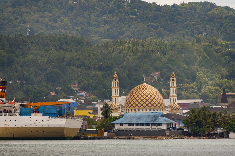 vue sur Al Fatah Mosque, Ambon, Indonesie