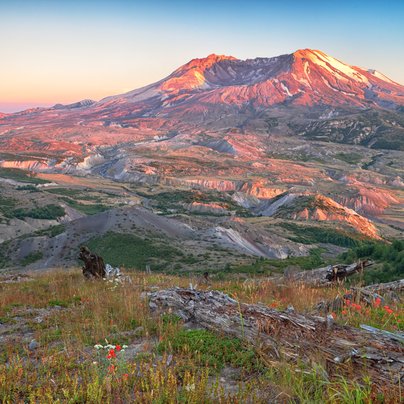 Le volcan Saint Helens à Washington, États Unis