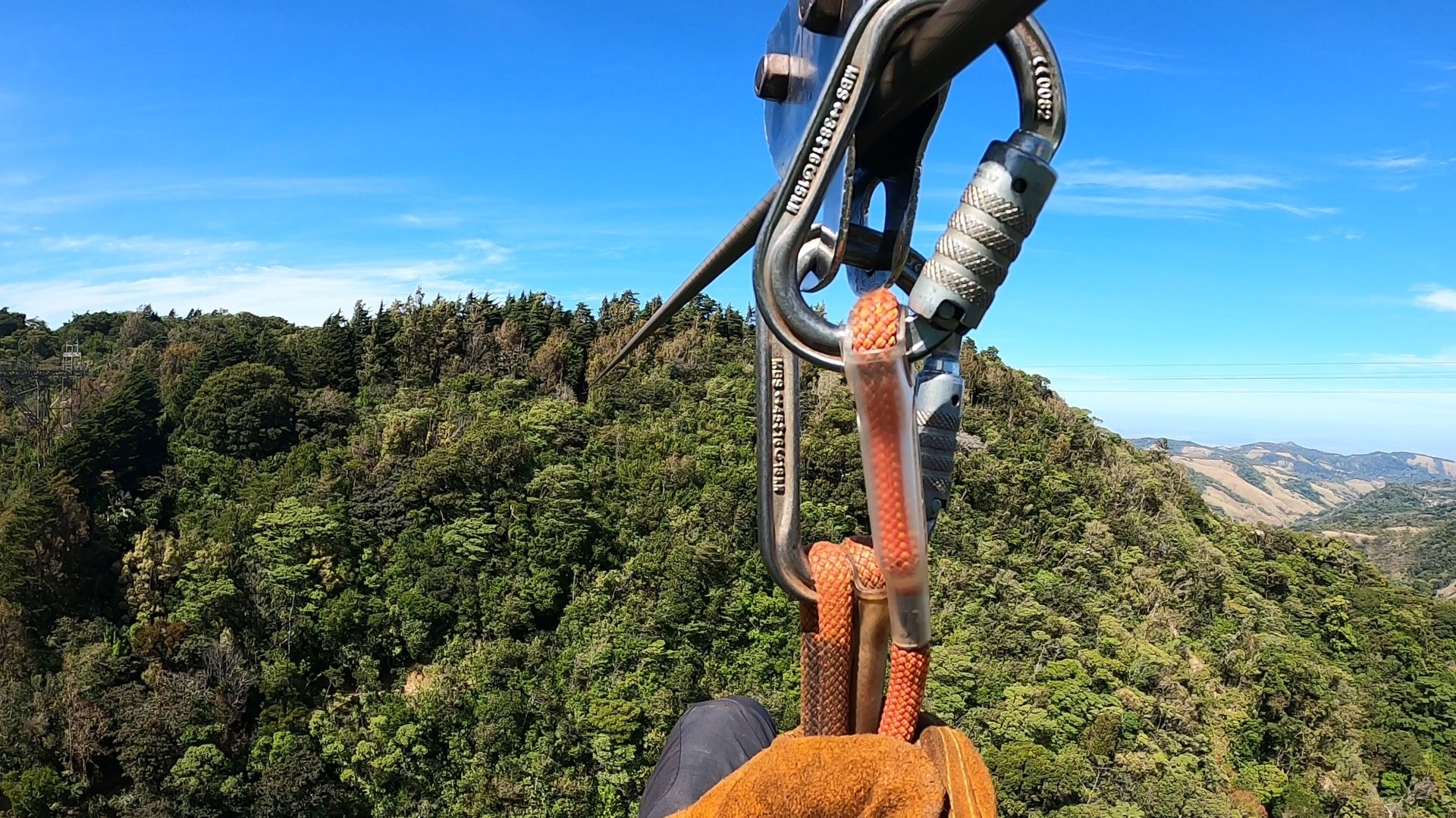 Ziplining dans la forêt nuageuse de Monteverde, Costa Rica