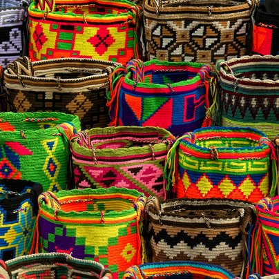 Sacs en couleurs en Colombie