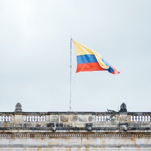 Drapeau Colombie à Bogota Sécurité Colombie