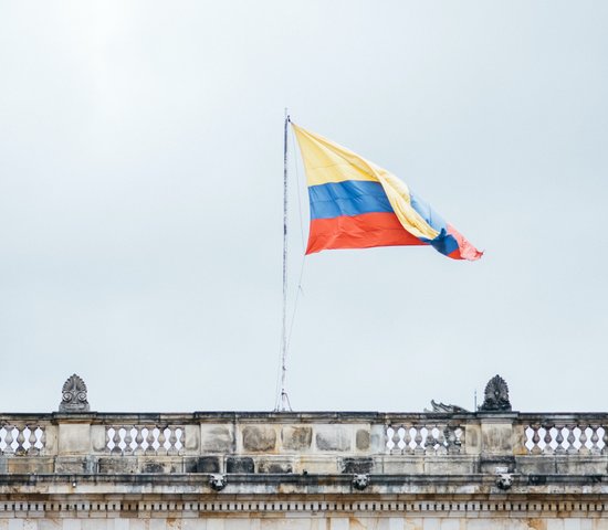 Drapeau Colombie à Bogota Sécurité Colombie