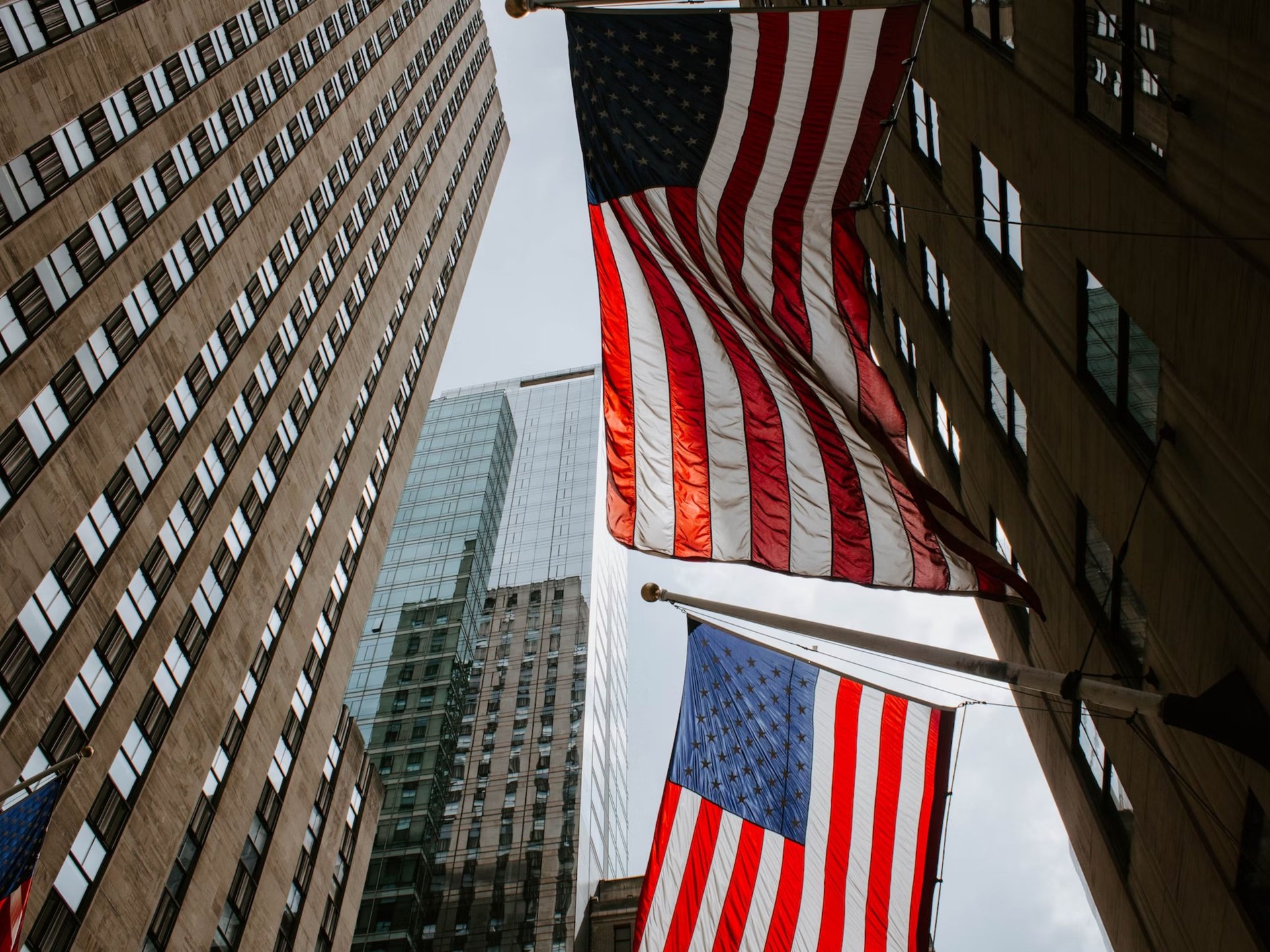 Drapeau Etats Unis dans New York