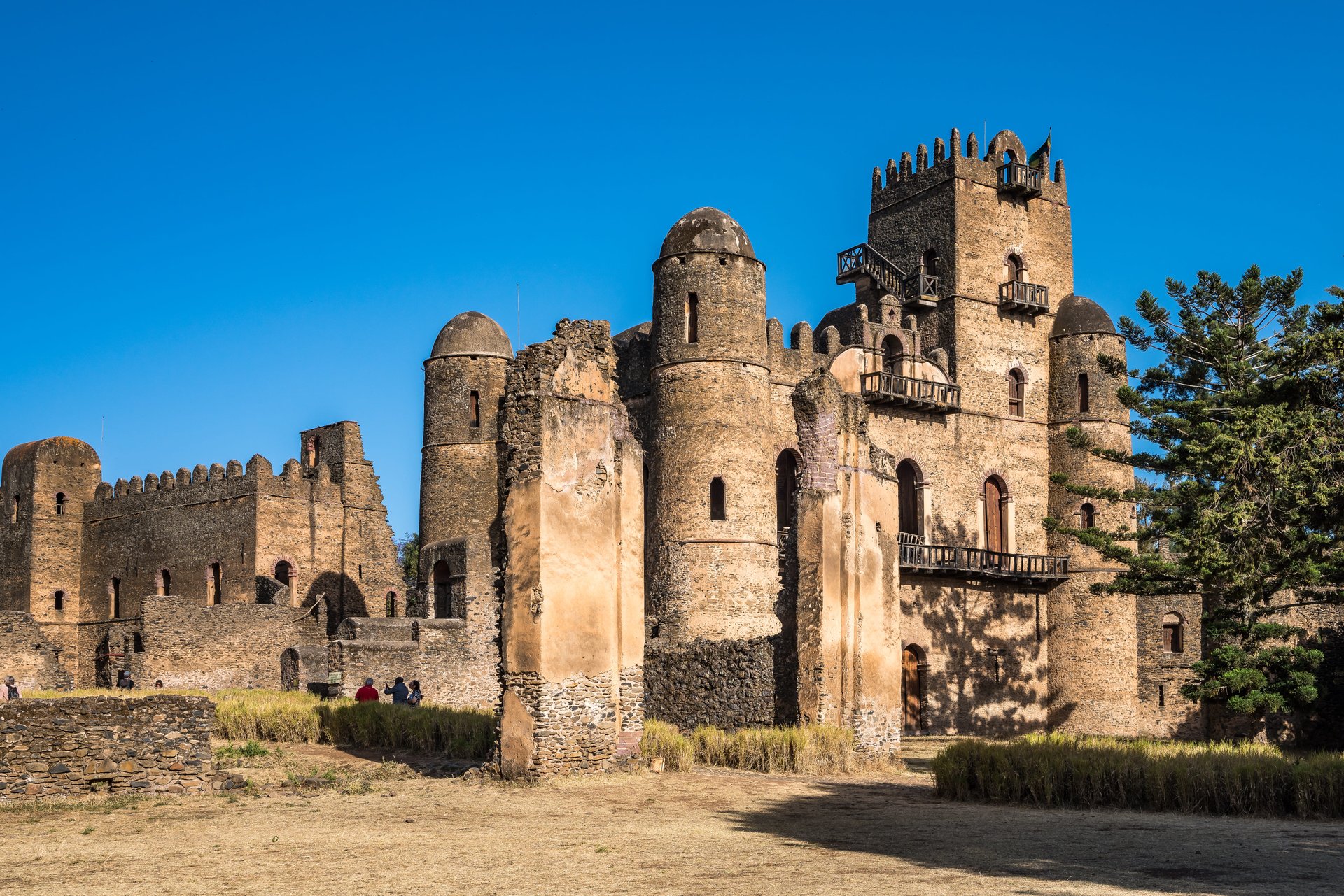 Fasil Ghebbi forteresse de Gondar Ethiopie
