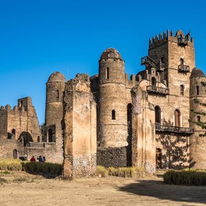 Fasil Ghebbi forteresse de Gondar Ethiopie