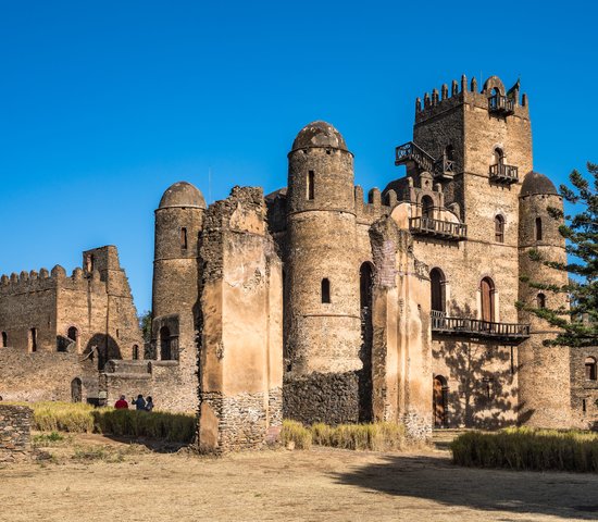 Fasil Ghebbi forteresse de Gondar Ethiopie