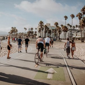 In Venice Beach, Los Angeles, Etats Unisca