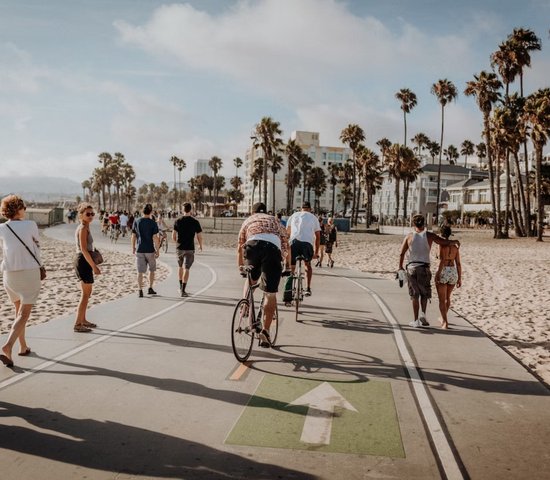 In Venice Beach, Los Angeles, Etats Unisca