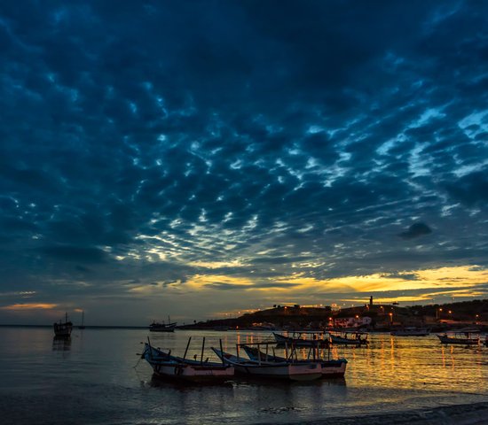 Isla Margarita vue du couché du soleil