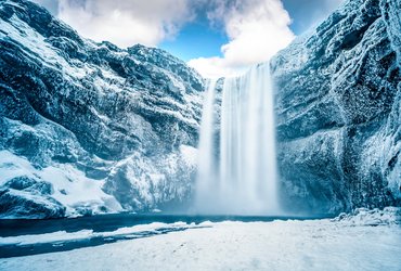 Cascade de Skogafoss en Islande