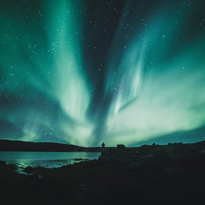 Aurore Boreale a Westfjords en Islande