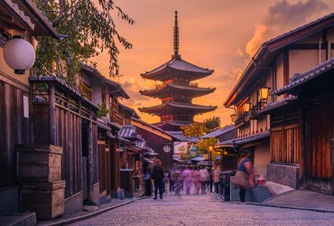 Kyoto pagode vie de rue