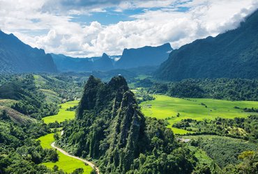 Paysages de Vang Vieng au Laos