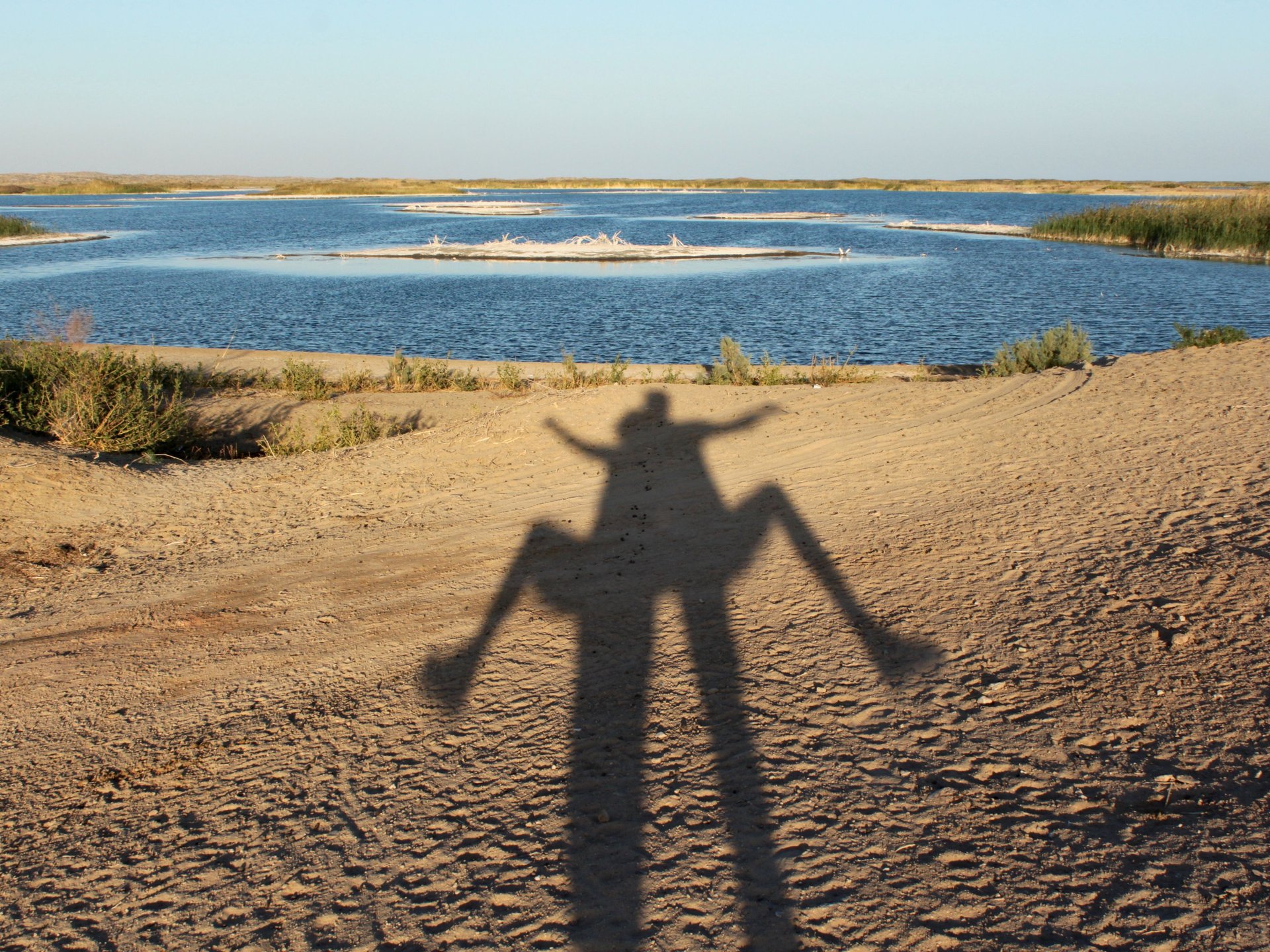 Le lac salé Aydarkul, Ouzbékistan