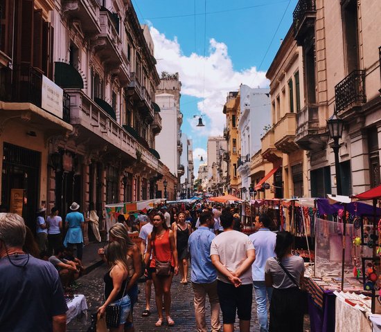 Marché en Argentine