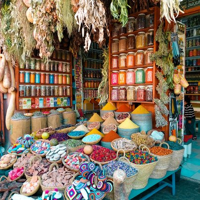Epices a Marrakech au Maroc