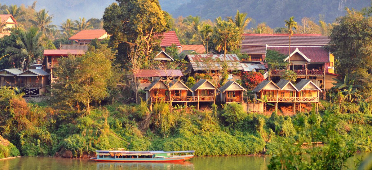 Paysage de nong khiaw au Laos