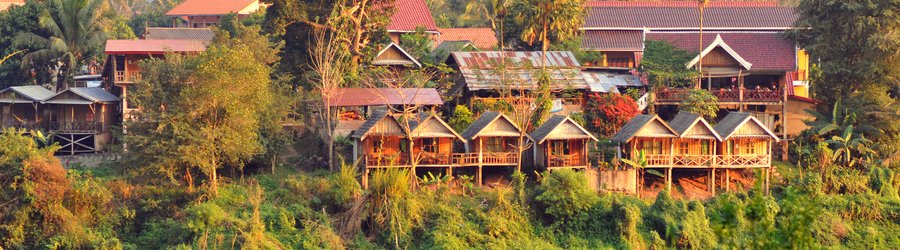 Paysage de nong khiaw au Laos