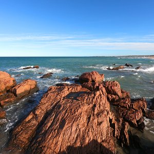 Plage de Piedras Coloradas, Argentine