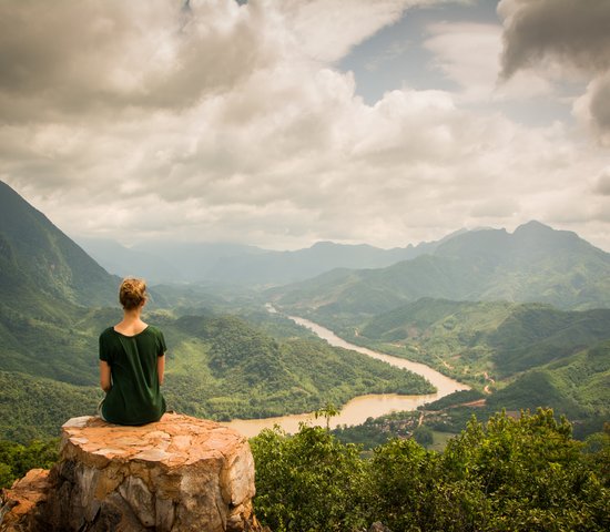 Point de vue à Nong Khiaw, Laos