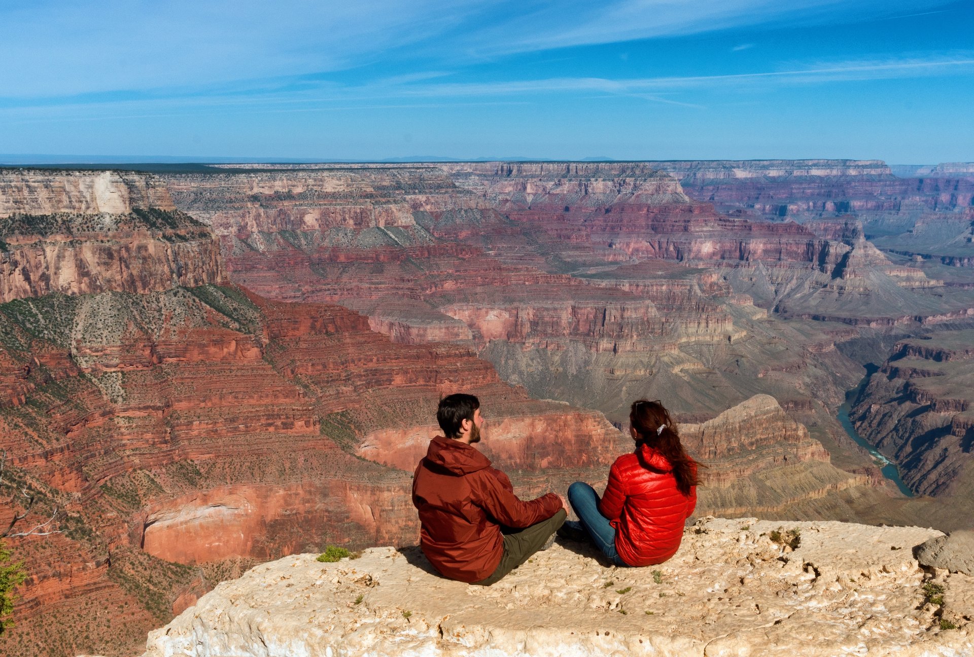Randonneurs dans le Grand Canyon National Park États Unis