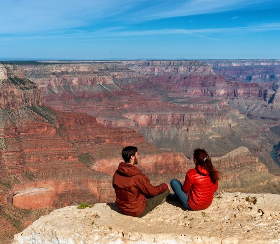 Randonneurs dans le Grand Canyon National Park États Unis