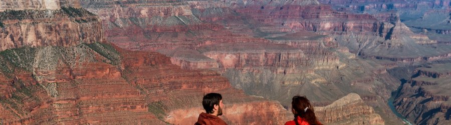 Randonneurs dans le Grand Canyon National Park États Unis