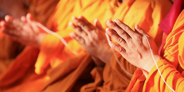 Thailande moines bouddhistes