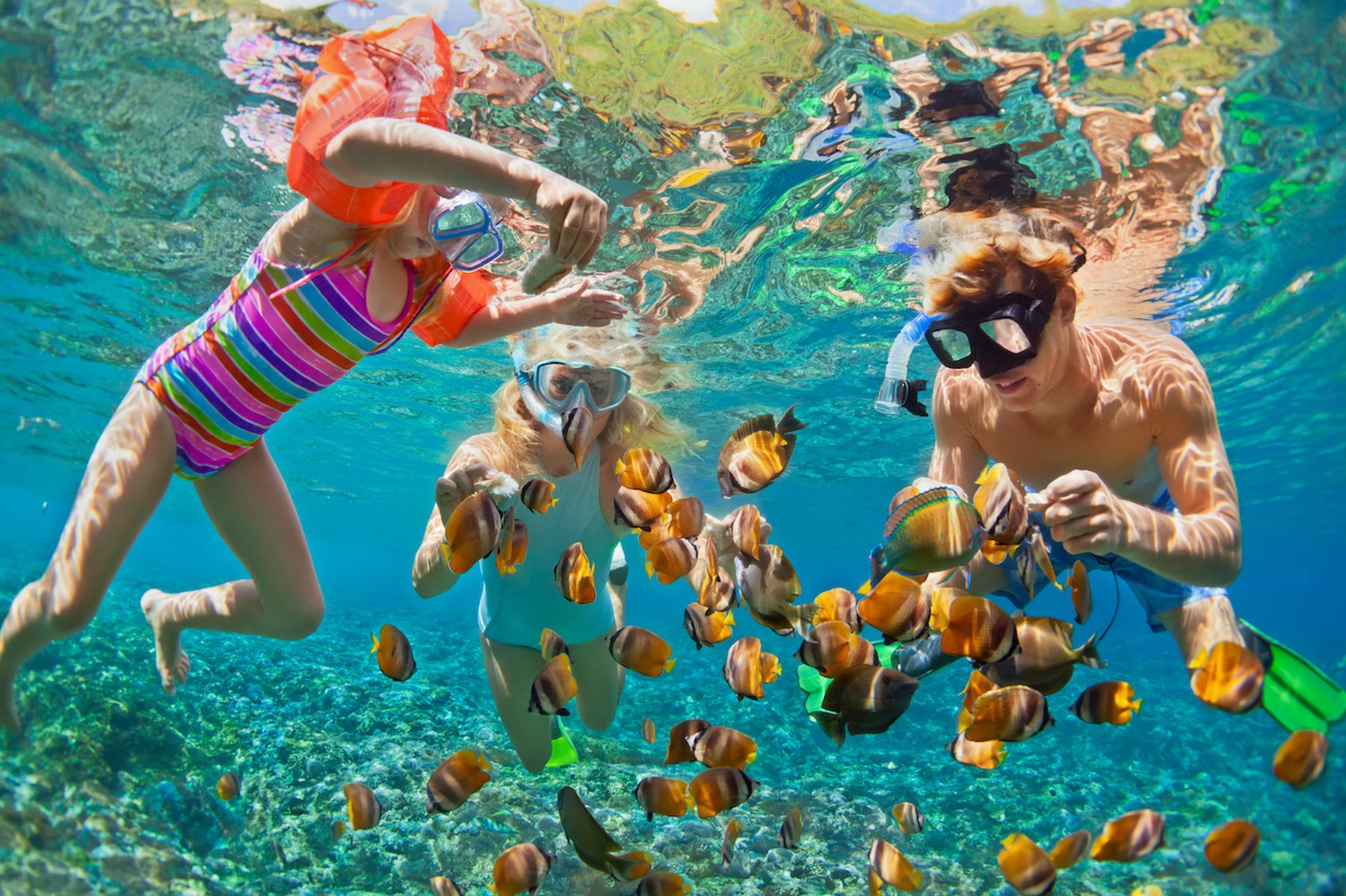 snorkeling en famille en Thailande