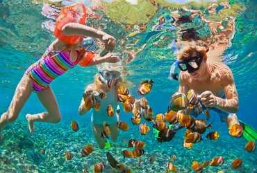 snorkeling en famille en Thailande