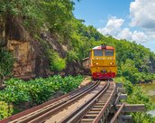 Train de Kanchanaburi en Thailande