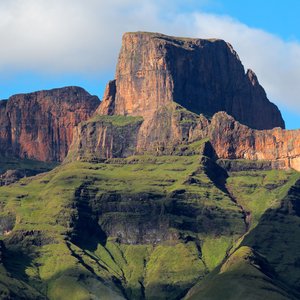 Trek dans les montagnes du Drakensberg, Afrique du Sud