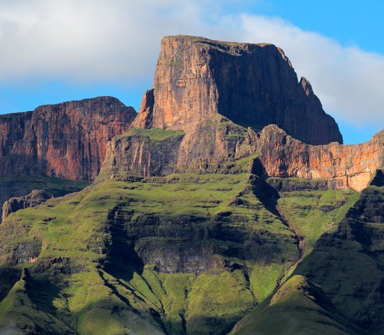 Trek dans les montagnes du Drakensberg, Afrique du Sud