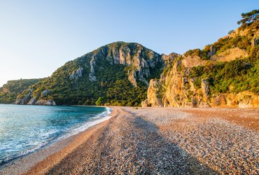 Plage d'Olympos en Turquie