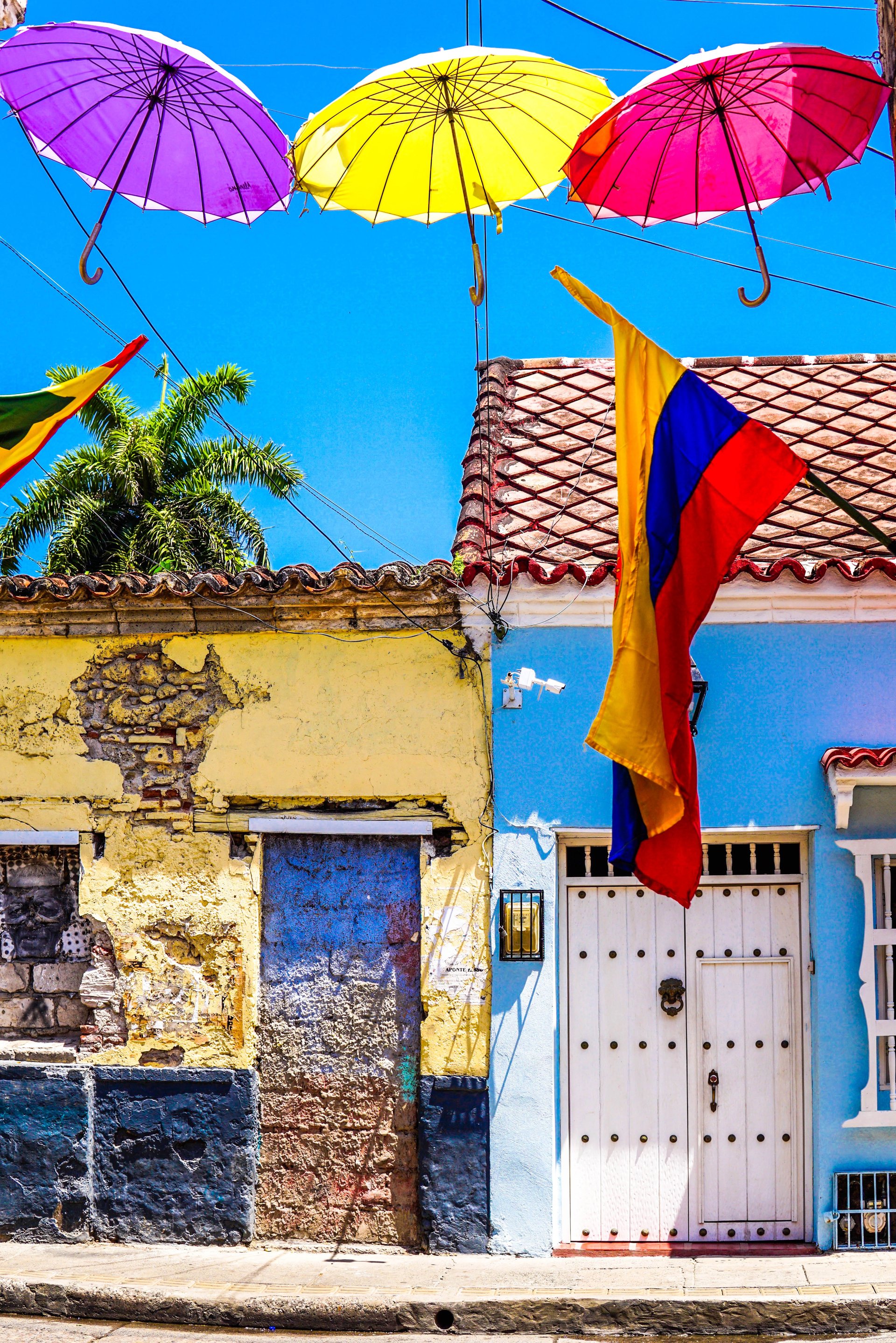 UMBRELLA STREET, CARTAGENE, COLOMBIE