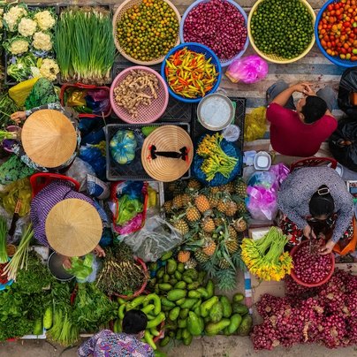 Marche a Chom Hom au Vietnam