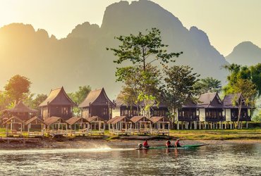 Village Vang Vieng au Laos
