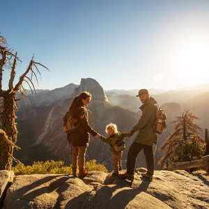 Visite en famille au parc national de Yosemite en Californie, Etats Unis