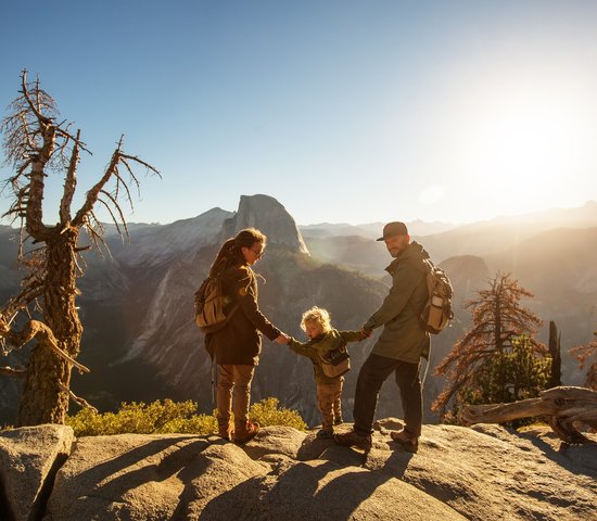 Visite en famille au parc national de Yosemite en Californie, Etats Unis